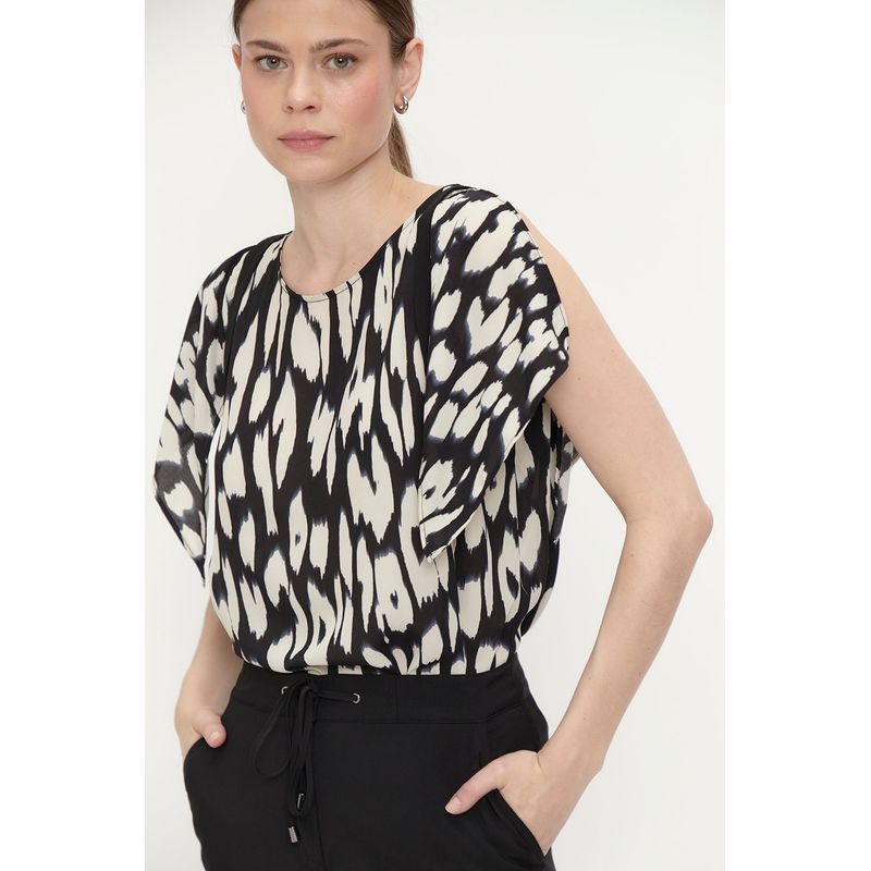ASH - Blusa Sin Mangas Crudo Mujer Ash
