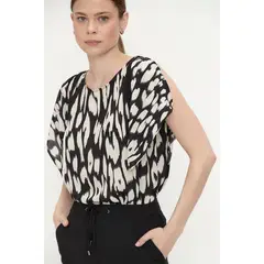 ASH - Blusa Estampada Blanco