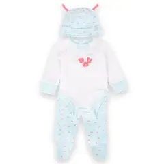 PILLIN - Set 3 Pzas Bebé Niña Multicolor - Multicolor