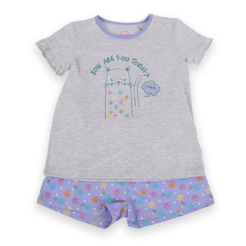 PILLIN - Pijama Niña Gris claro Pillin - Gris Claro