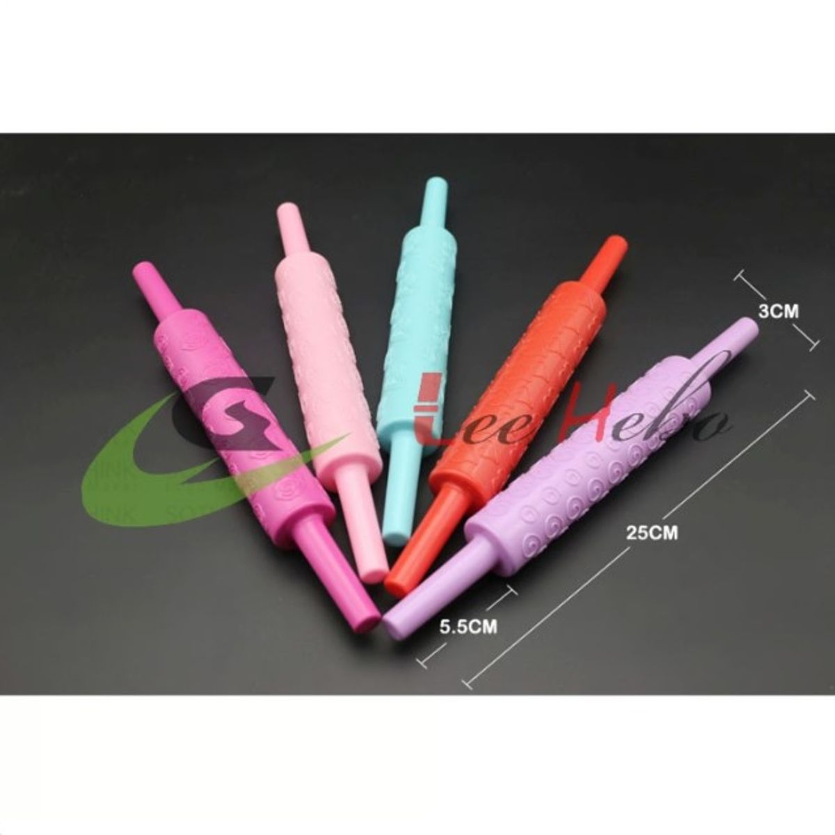 GENERICO - Rodillo Fondant Rodillo Para Fondant Mini Colores Surtidos