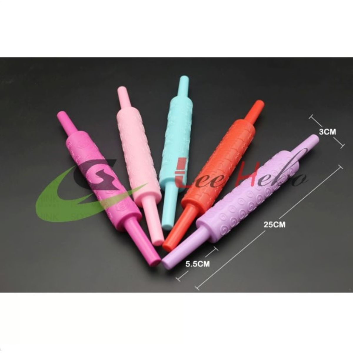 GENERICO - Rodillo Fondant Rodillo Para Fondant Mini Colores Surtidos