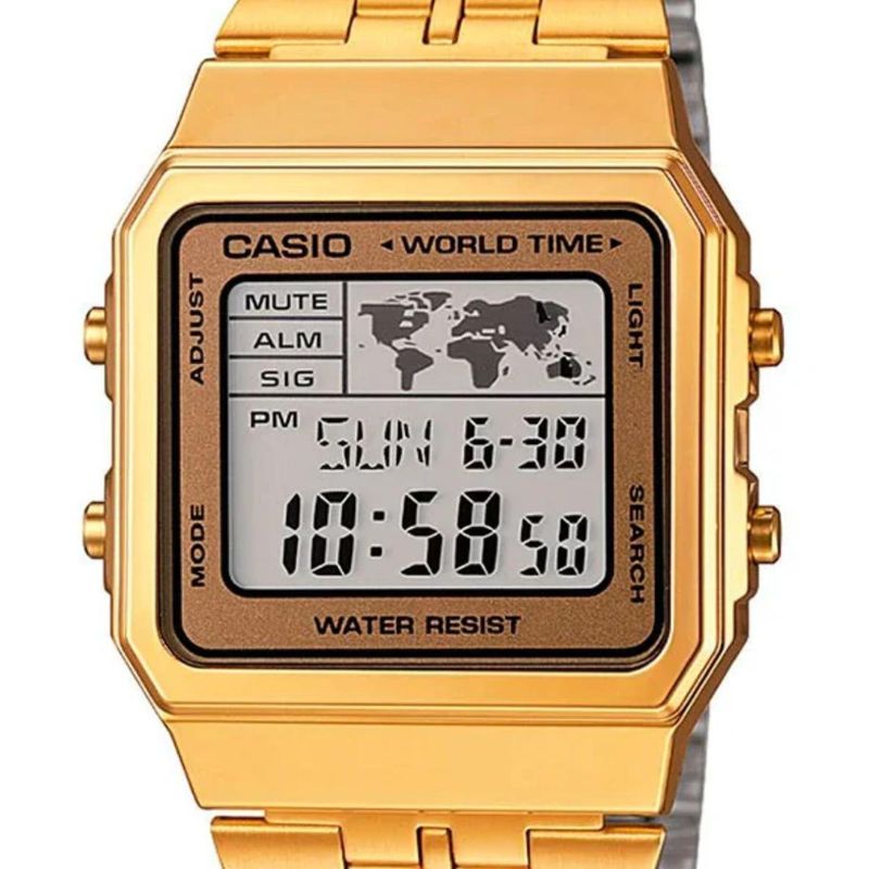CASIO - Reloj Casio Dorado Unisex Vintage A500WGA-9DF