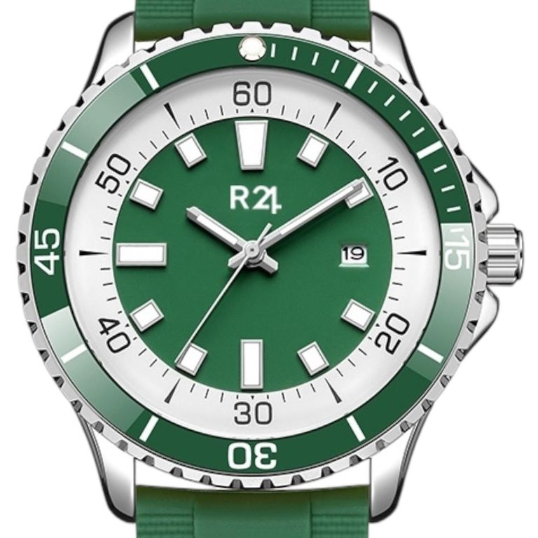 Reloj Cuarzo BR-15 Silicona Verde TALLA UNICA