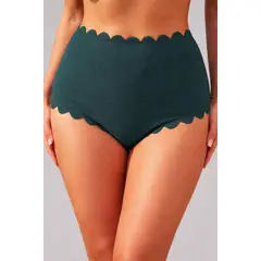 GLORIAHOON - Calzon Bottom De Baño Talle Alto Control Textura