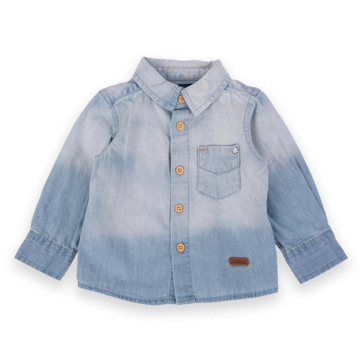 PILLIN - Camisa Bebé Niño Denim Pillin - Azul