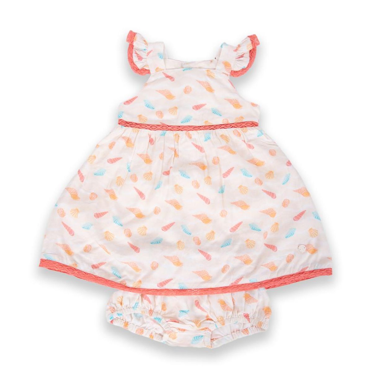 PILLIN - Vestido Bebé Niña Arena Pillin - Beige
