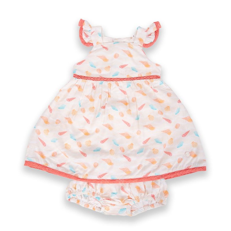 PILLIN - Vestido Bebé Niña Arena Pillin - Beige