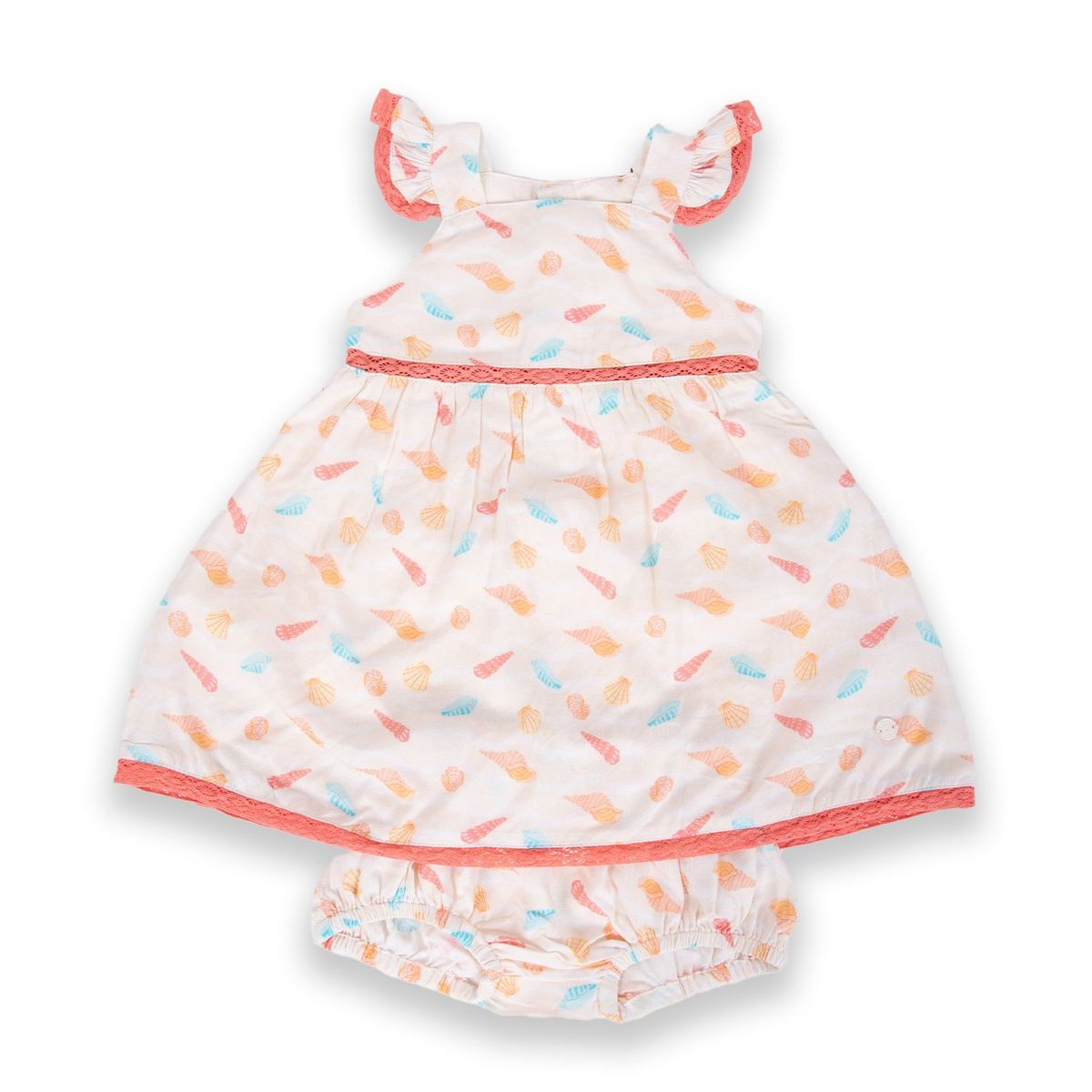 PILLIN - Vestido Bebé Niña Arena Pillin - Beige