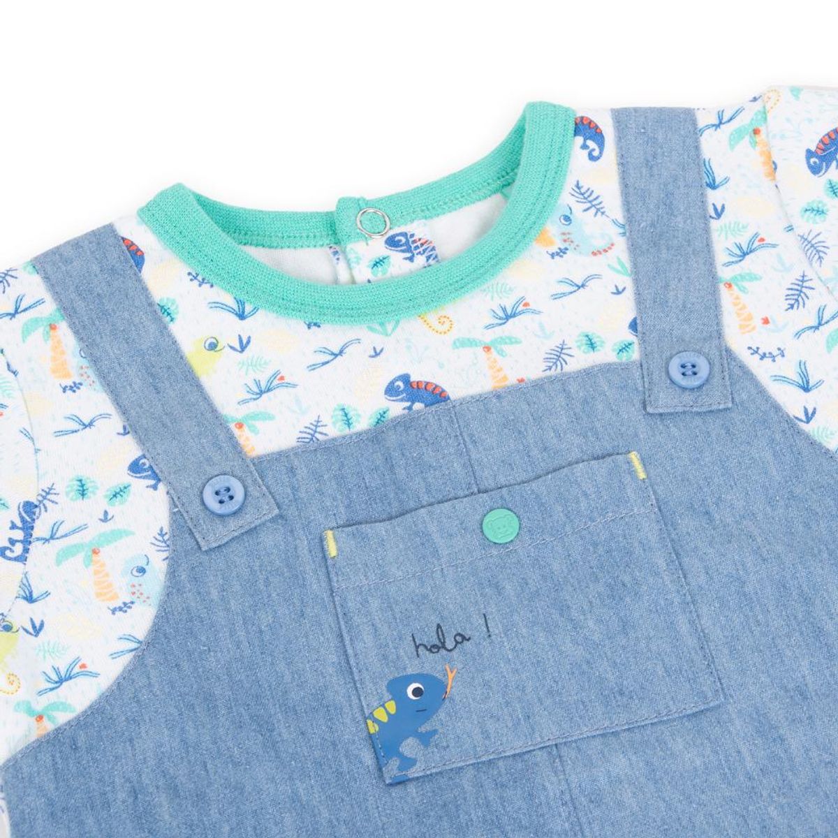 PILLIN - Mameluco Bebé Niño Denim Pillin - Azul