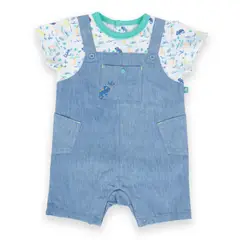PILLIN - Mameluco Bebé Niño Denim - Azul