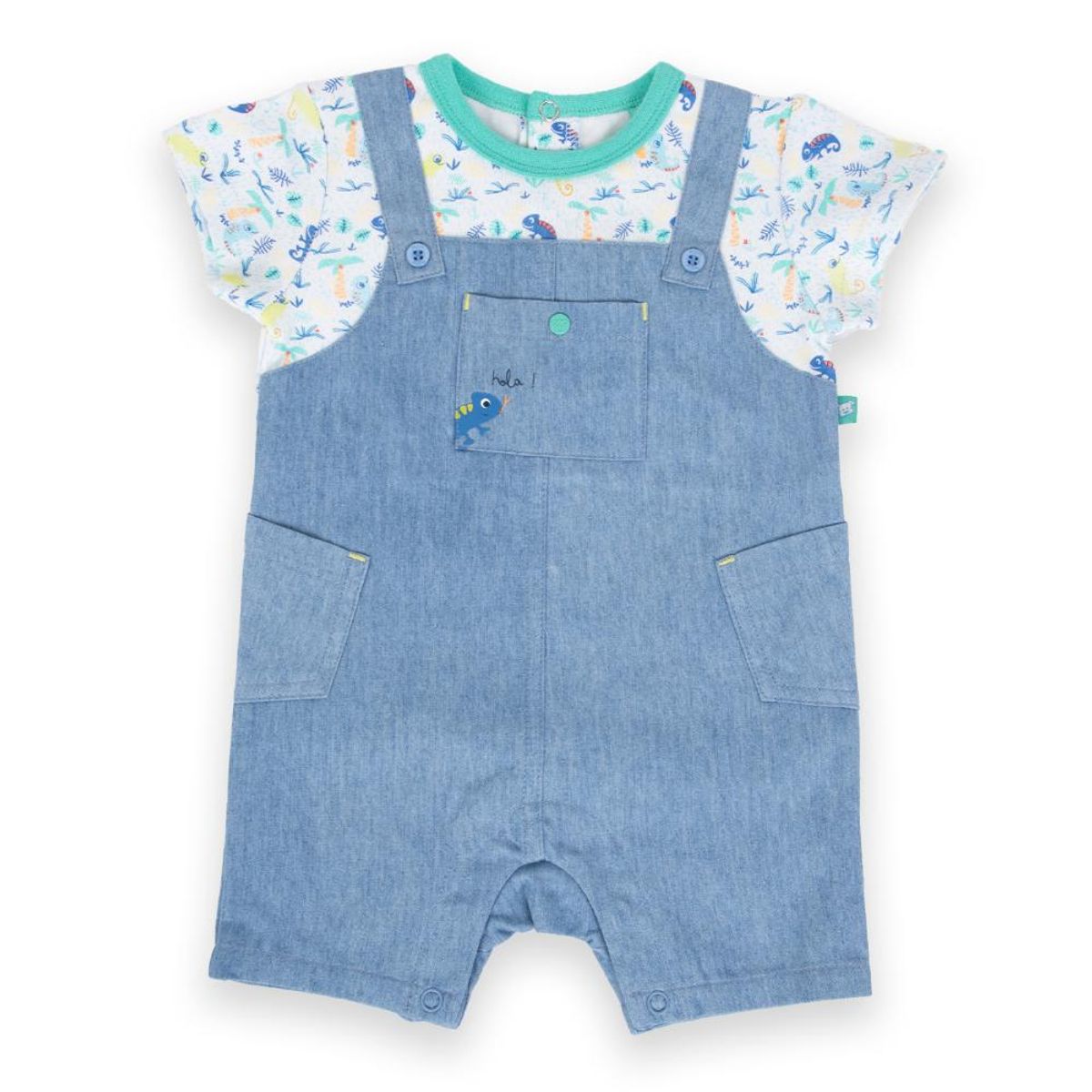 PILLIN - Mameluco Bebé Niño Denim Pillin - Azul