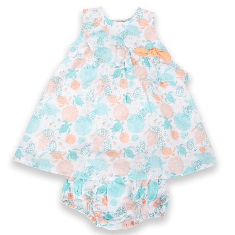 PILLIN - Vestido Bebé Niña Naranja Pillin - Naranjo