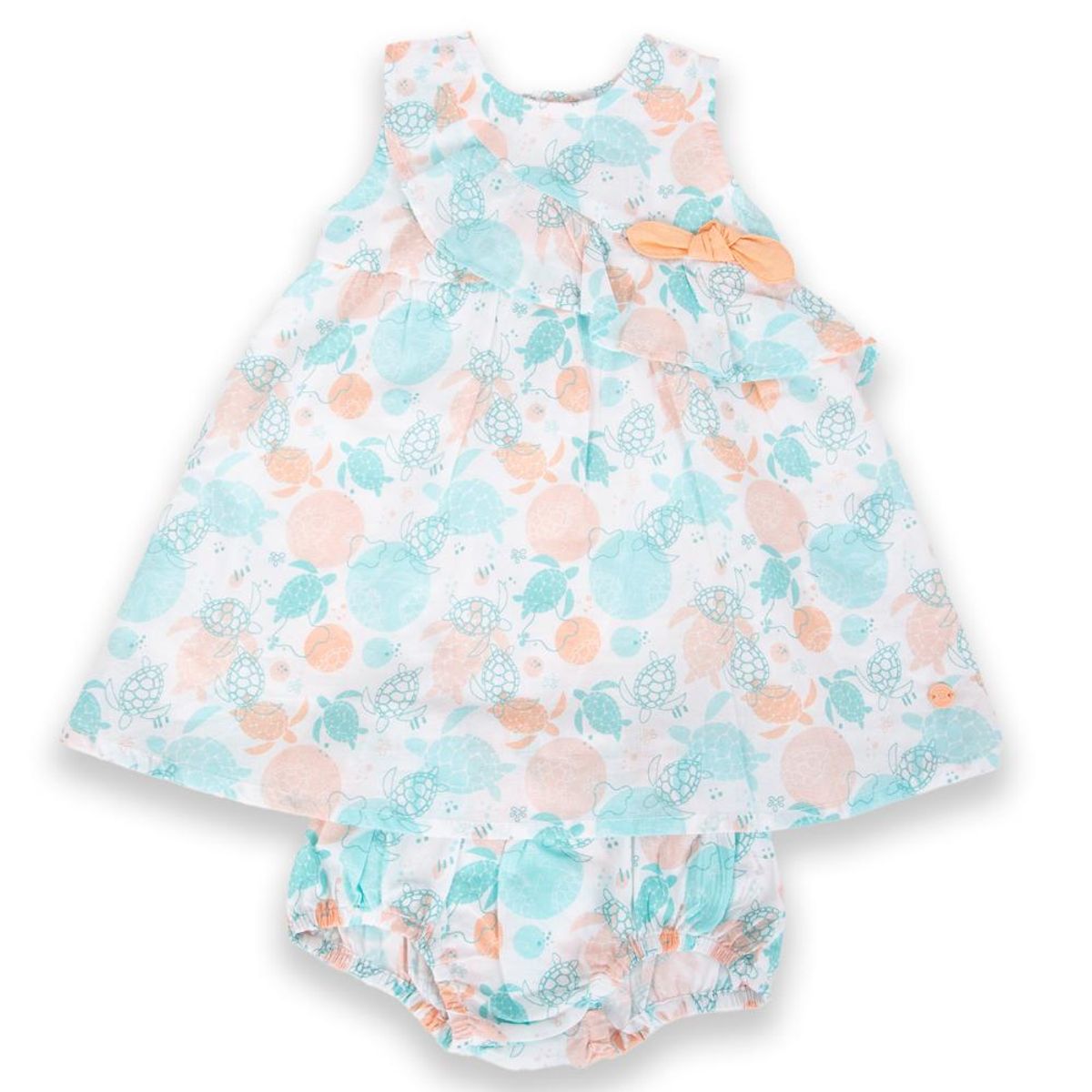 PILLIN - Vestido Bebé Niña Naranja Pillin PILLIN