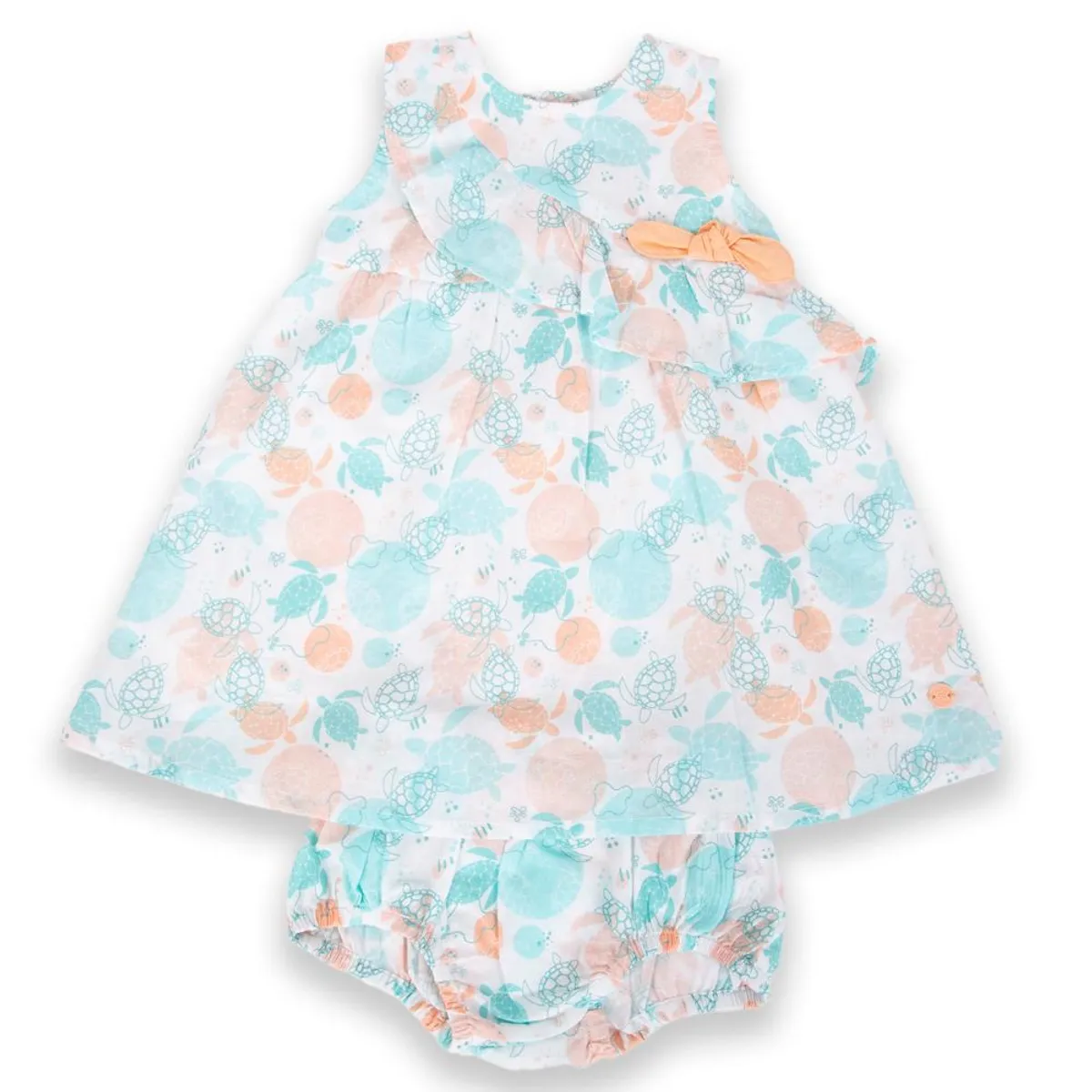 PILLIN - Vestido Bebé Niña Naranja Pillin PILLIN