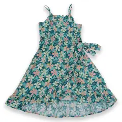 PILLIN - Vestido Niña Turquesa - Verde