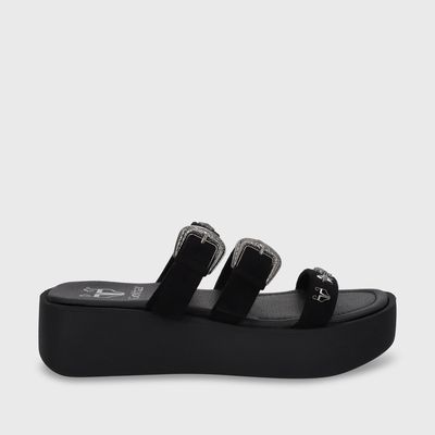 Imagen 2 del producto Sandalia Negra Plataforma Mujer 53732