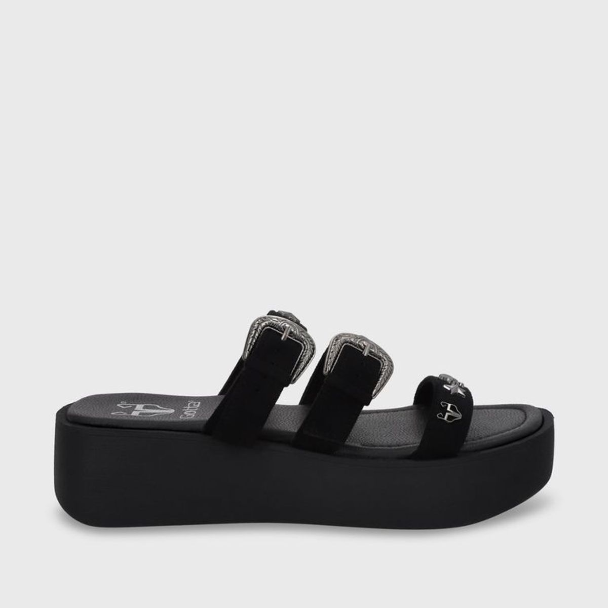 GOTTA - Sandalia Plataforma Negra Mujer 53732