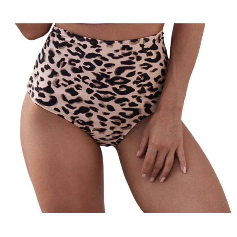 GLORIAHOON - Calzon Bottom De Baño Talle Alto Control Print Gloriahoon