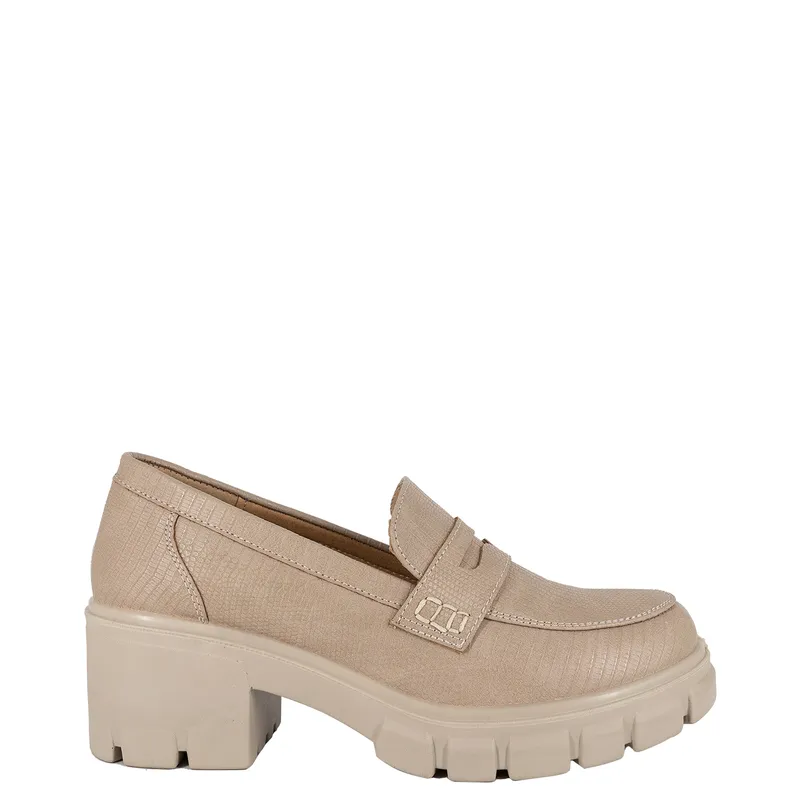 ALQUIMIA - Mocasin Mujer Taupe Murcia Alquimia