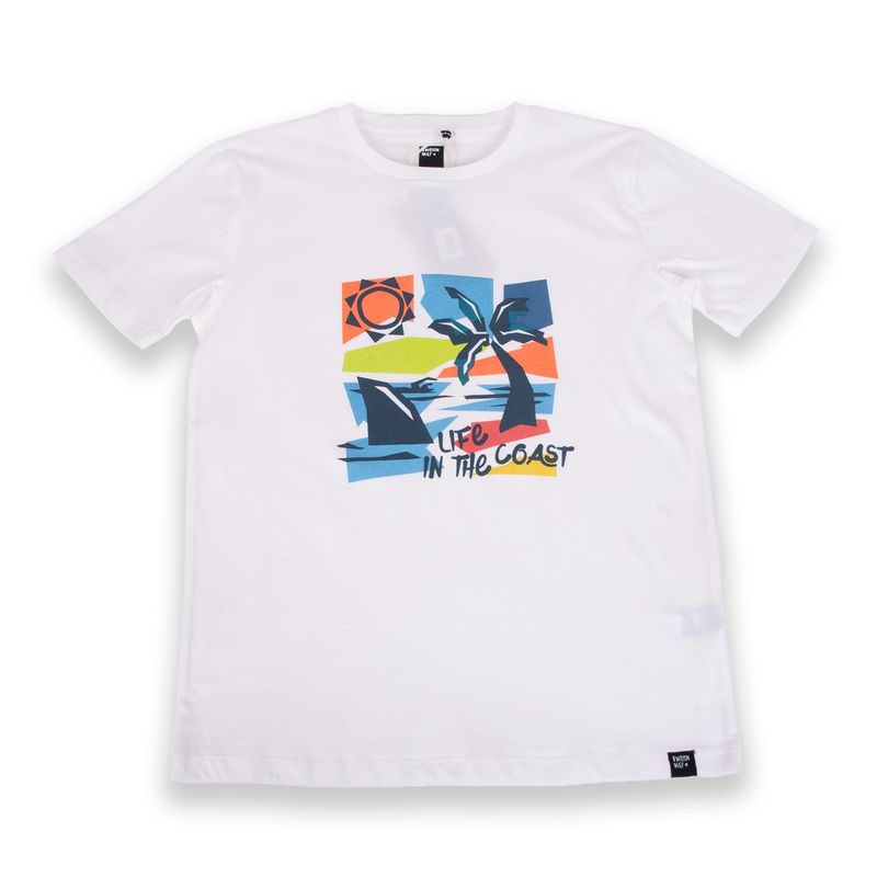PILLIN - Polera Niño Blanco Pillin PILLIN