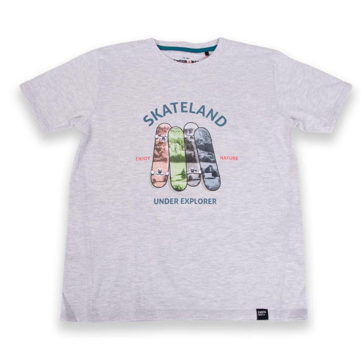 PILLIN - Polera Niño Gris claro Pillin PILLIN