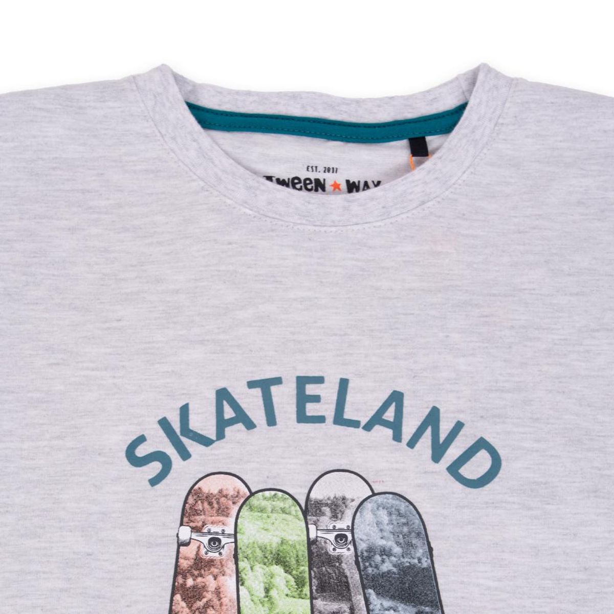 PILLIN - Polera Niño Gris claro Pillin PILLIN