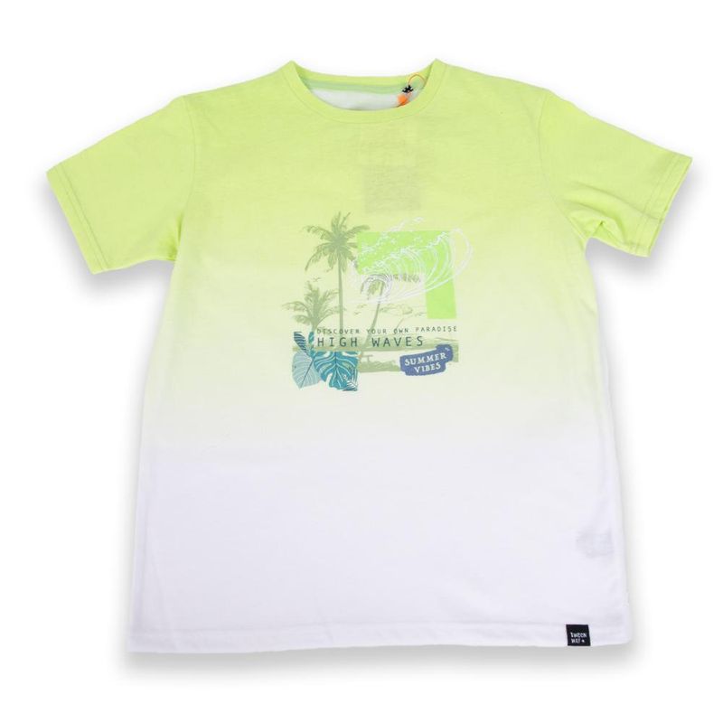 PILLIN - Polera Niño Verde Pillin - Verde