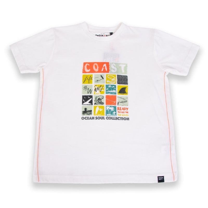 PILLIN - Polera Niño Blanco Pillin PILLIN