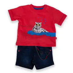 PILLIN - Polera Bebé Niño Rojo
