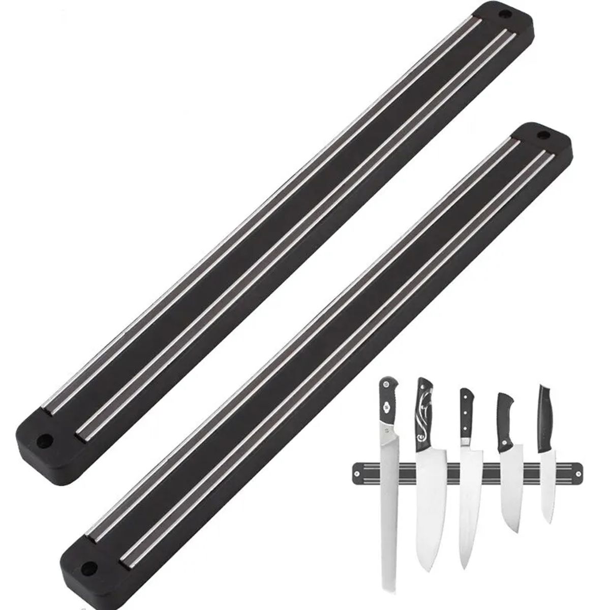 GENERICO - Barra Magnética Imán 38cm Cuchillos Utensilios Herramientas