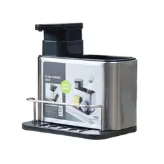 GENERICO - Dispensador Rack Organizador Lavalozas Acero Inox