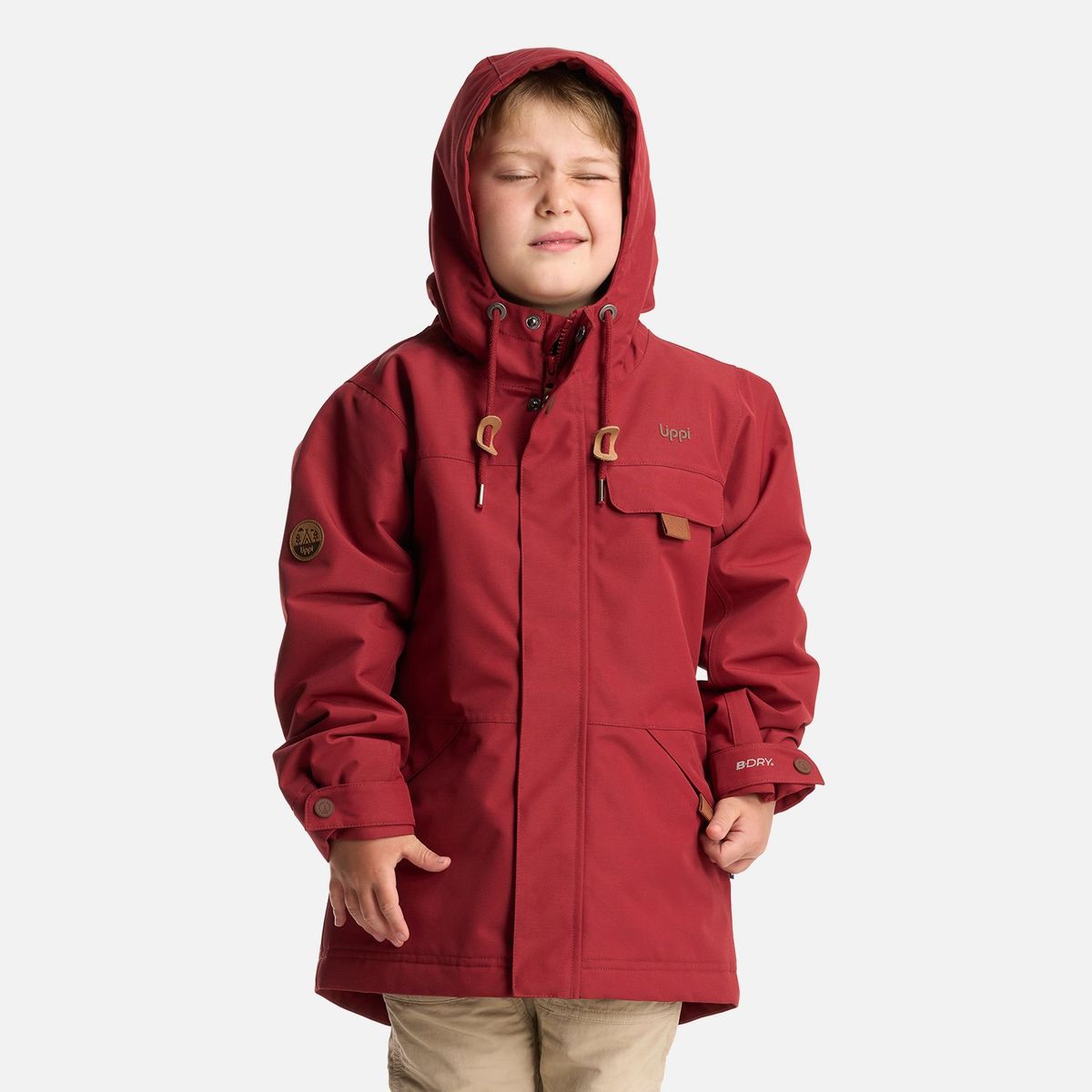LIPPI - Chaqueta Niño Rainy B-Dry Hoody Jacket Burdeo Lippi