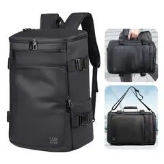 LUXGEAR - Mochila Notebook Antirrobo Sleek Impermeable 3 en 1