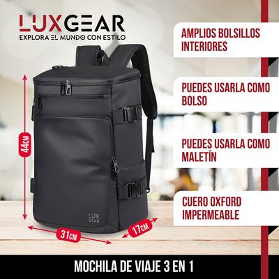 Imagen 2 del producto Mochila Notebook Antirrobo Sleek Impermeable 3 en 1