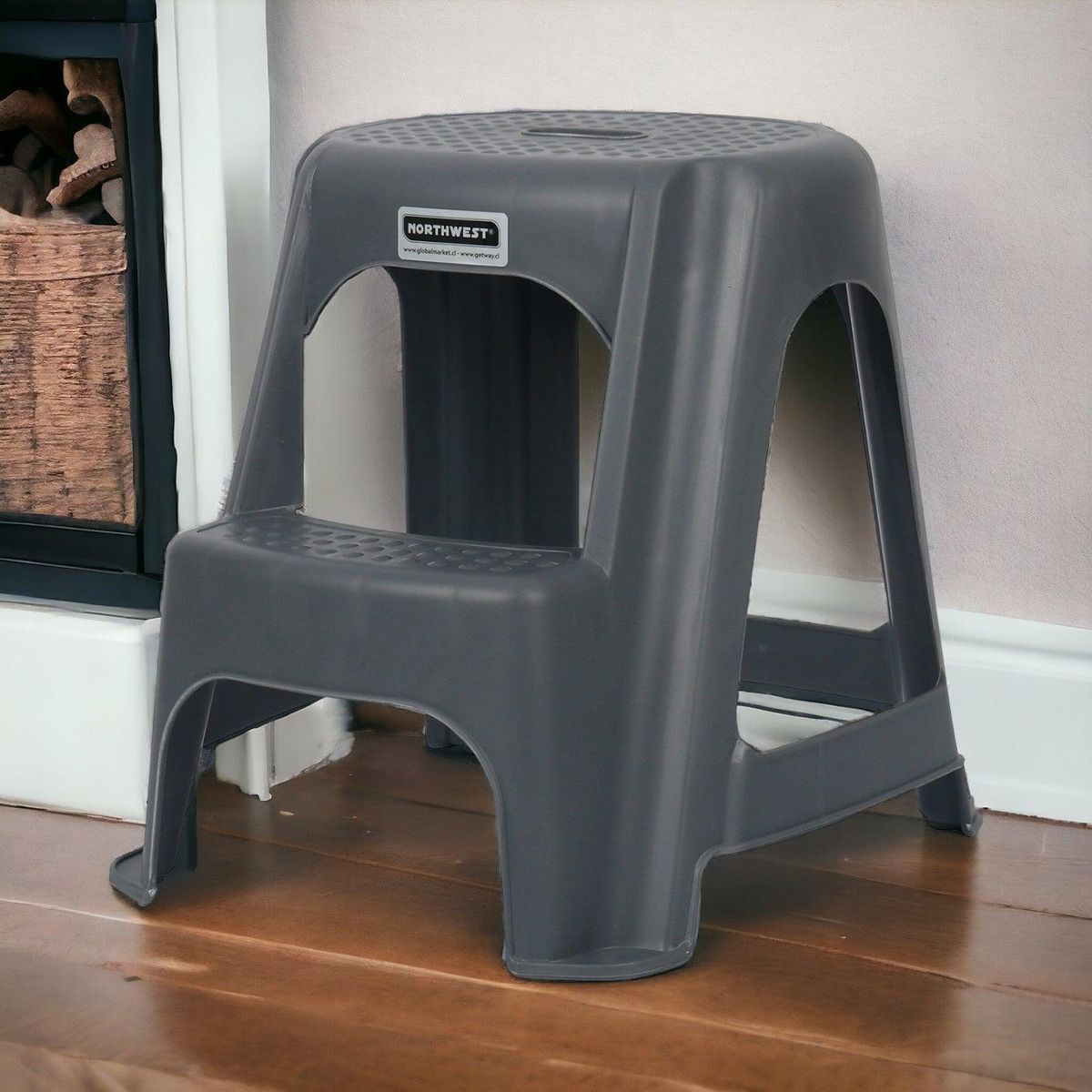 NORTHWEST - Piso Con Escalón Gris 37X36X35Cm Northwest