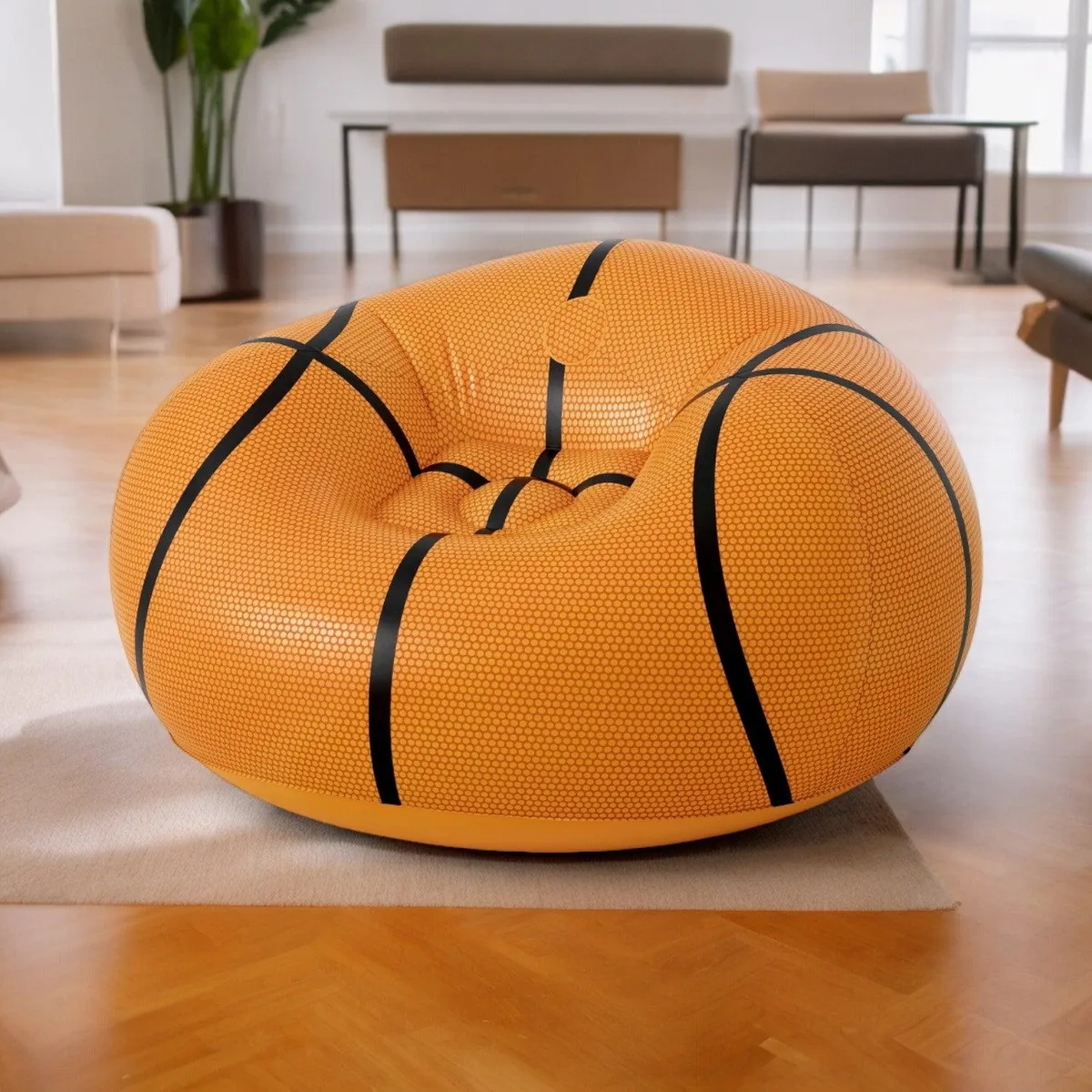 BESTWAY - Sillón Inflable Basketball 1.14m x 1.12m x 66cm