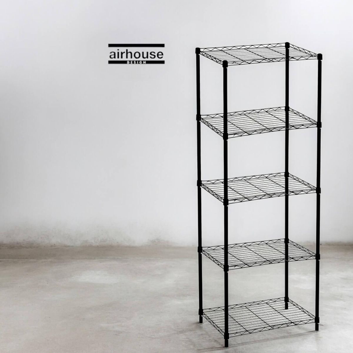 AIRHOUSE - Estante Repisa Rack Metalico 5 niveles 56x35x160cm Airhouse