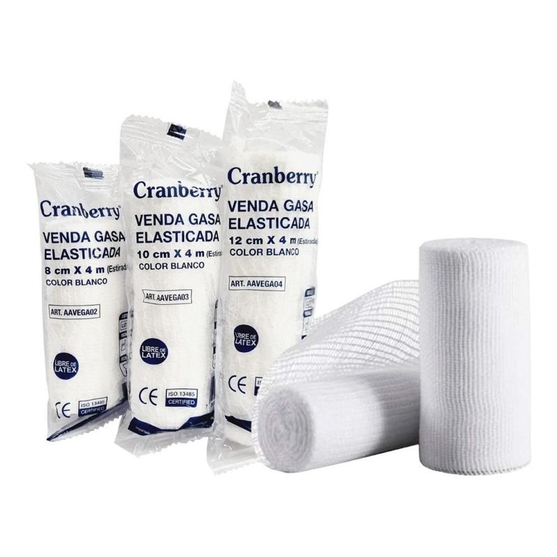 CRANBERRY - Venda Gasa Elasticada 10 Cm X 4 Mts Caja De 20 Uni-cranberry