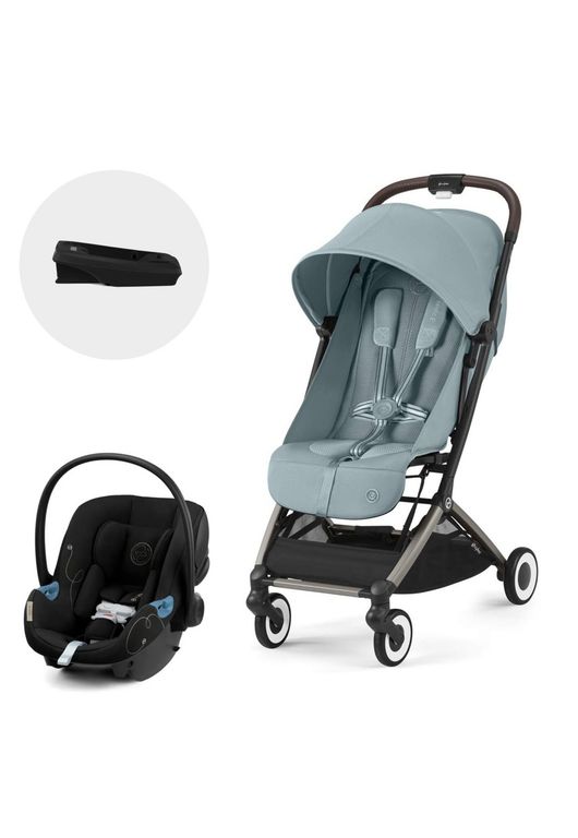 Coche Travel System Orfeo TPE Blue + Aton G + Base
