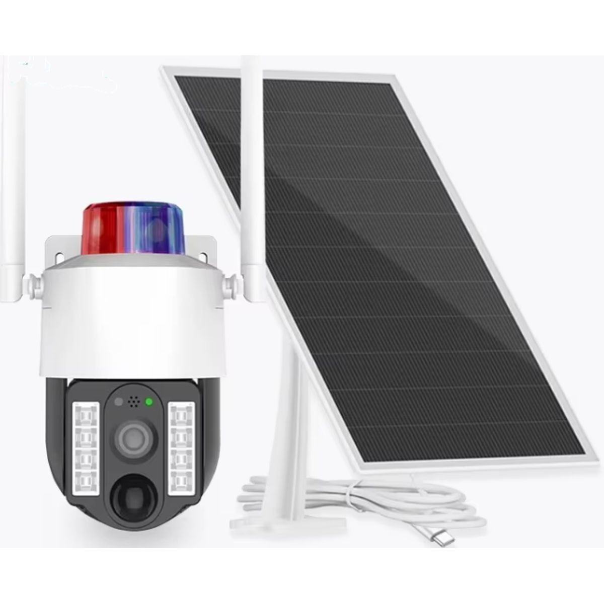 GENERICO - Camara Seguridad Solar 4g Alarma 5mp Exterior Homologado