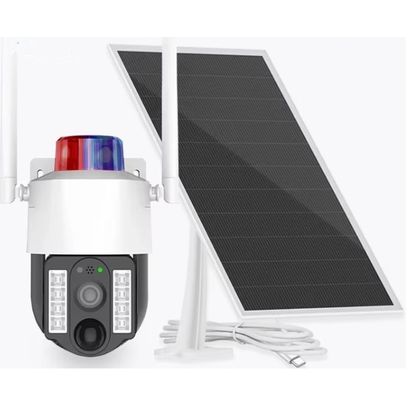 GENERICO - Camara Seguridad Solar 4g Alarma 5mp Exterior Homologado