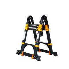 QRUBBER - Escalera Aluminio Telescópica Multiuso Retráctil 3,2