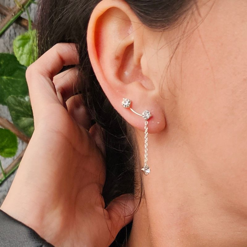 GENERICO - Conjunto Resplandor (2 Aros Trepadores + 1 Aro Cuff)