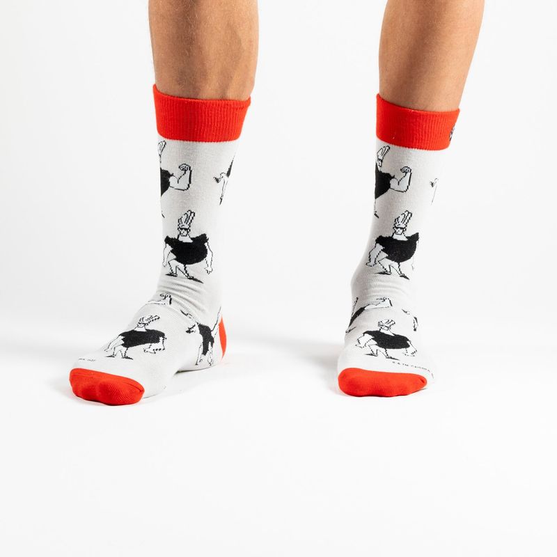 CARTOON NETWORK - Pack Calcetines Hombre Lineas Colores Johhny Bravo Blanco Cartoon Network