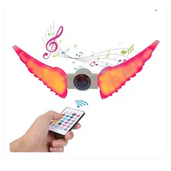 GENERICO - Ampolleta led Alas De Ángel con parlante bluetooth + Control
