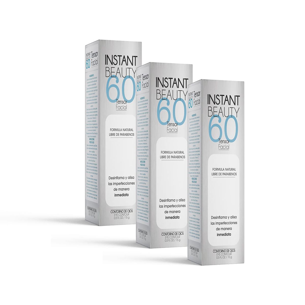 INSTANT BEAUTY - Pack 3 Serum Facial Antiarrugas Instant Beauty 15 mL para 3 Meses