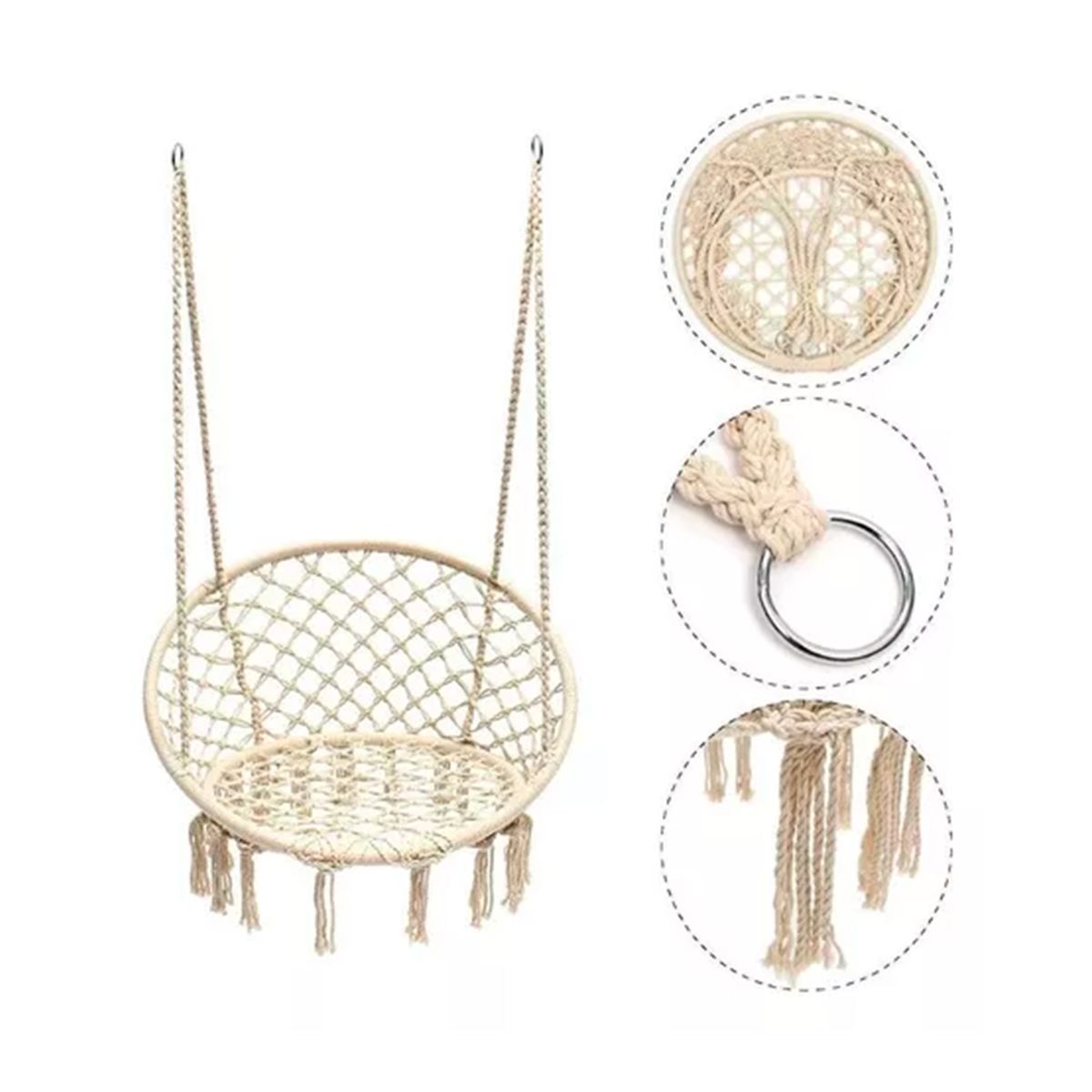 GENERICO - Silla Hamaca Tejido Colgante Para Casas Hogar