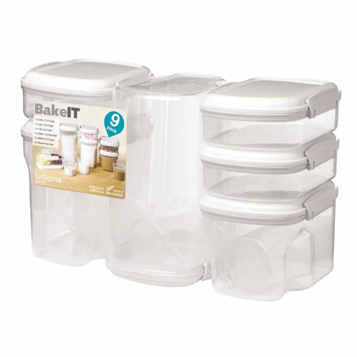 SISTEMA - Set contenedor Herméticos Sistema® Bake It™ 9 piezas