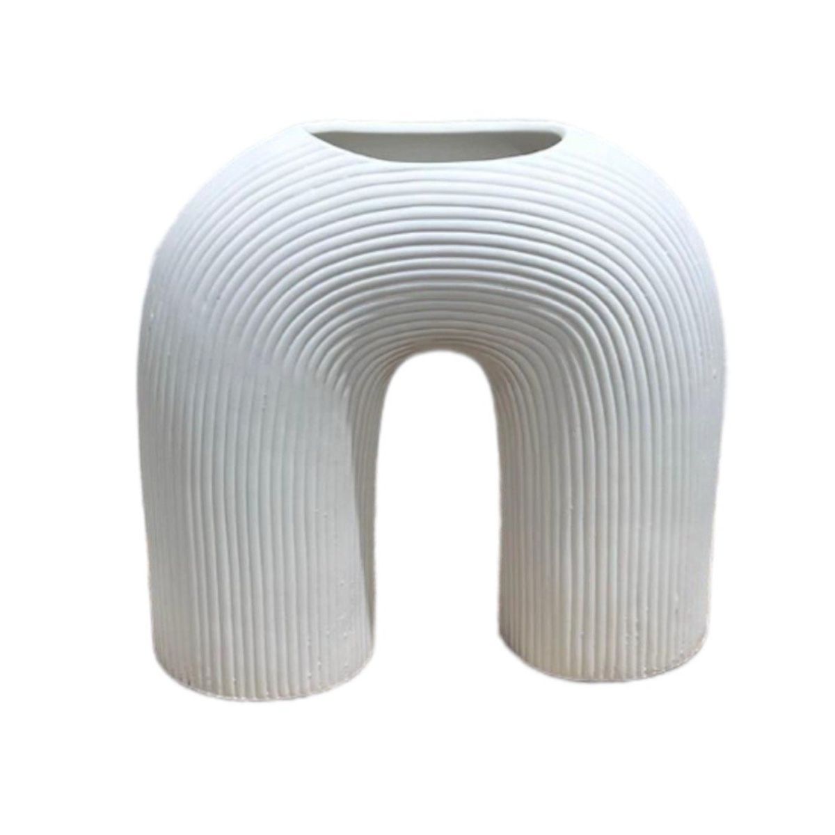 GENERICO - Jarrón Adorno Decorativo Hogar Figura 15x5x15cm